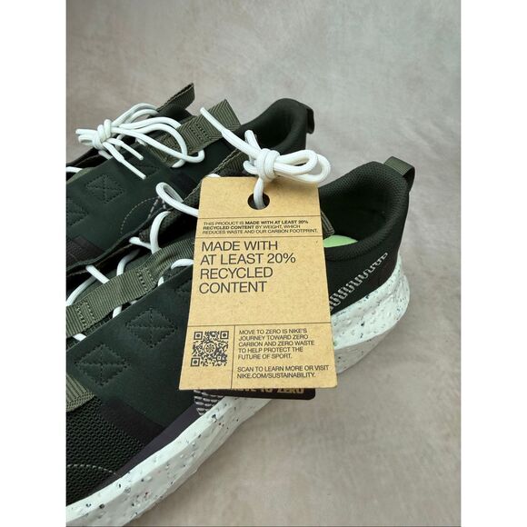 Nike Mens Crater Impact Sequoia Sneakers Olive Green DB2477-300 Mens 14 NEW - Picture 9 of 12